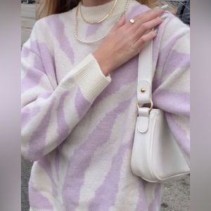 Lilac Zebra Bershka Sweater from ASOS